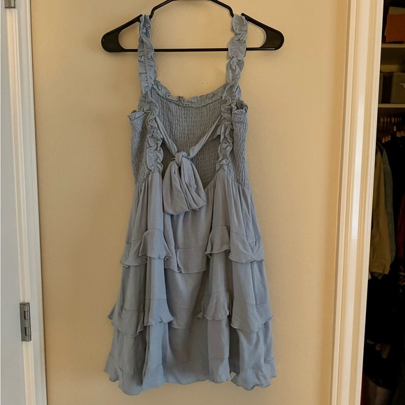 Lulus Blue Ruffle Dress - Picture 2 of 3